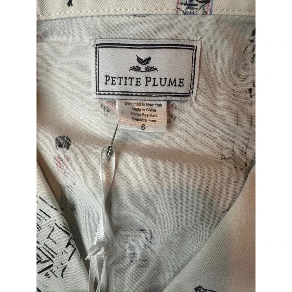 Petite Plume Boys London Is Calling Classic Short Pajama Set Cream Blue Size 6